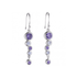 Fiorelli Silver Purple CZ Drop Earrings - Robert Anthony Jewellers, Edinburgh