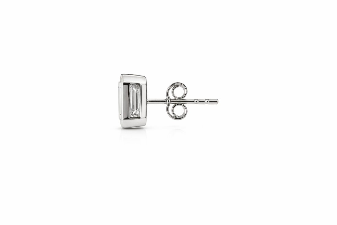 18ct White Gold Lab-Grown Diamond Stud Earrings