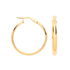 9ct Yellow Gold Hoop Earrings (24mm) - Robert Anthony Jewellers, Edinburgh