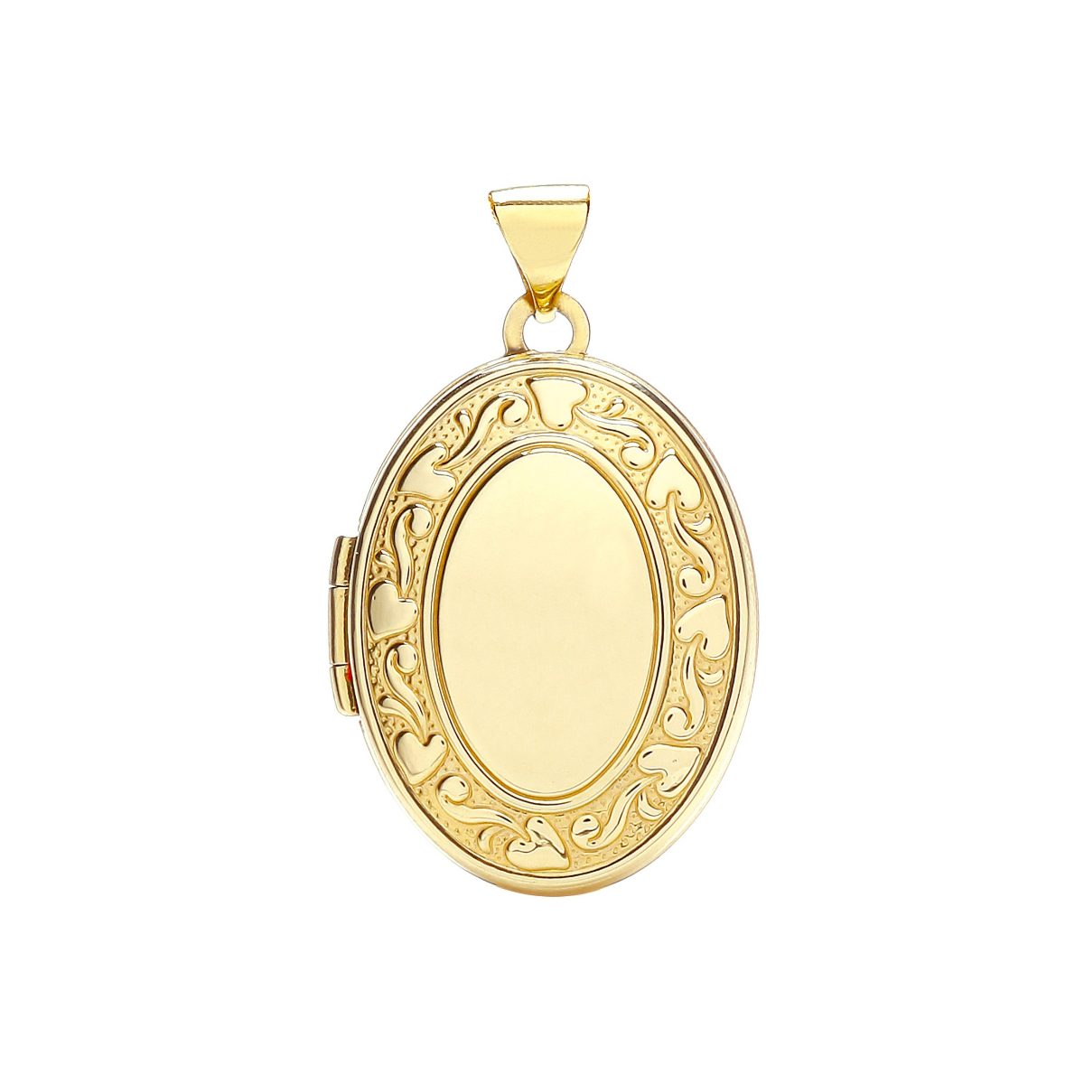 9ct Yellow Gold Oval Shaped Locket (1.8g) - Robert Anthony Jewellers, Edinburgh