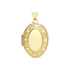 9ct Yellow Gold Oval Shaped Locket (1.8g) - Robert Anthony Jewellers, Edinburgh
