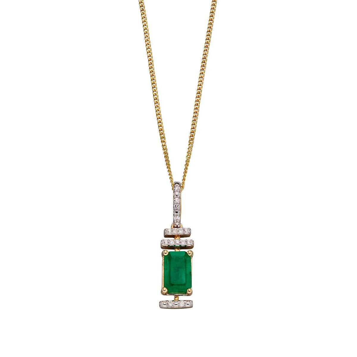 Art deco clearance emerald necklace