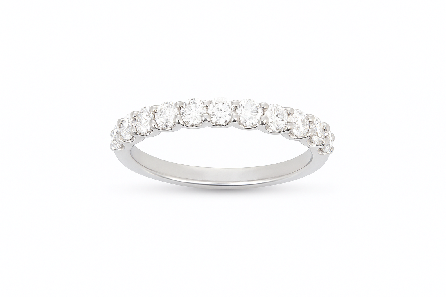 18ct White Gold Lab Diamond Eternity Ring