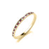 9CT Yellow Gold Ruby and Diamond Slim Channel Set Half Eternity Ring - Robert Anthony Jewellers, Edinburgh