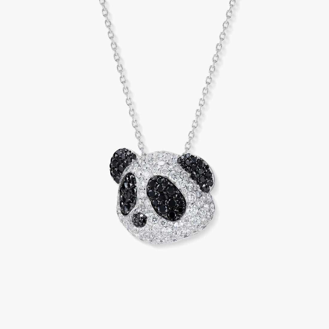 18CT White Gold and Diamond Panda Pendant Necklace - Robert Anthony Jewellers, Edinburgh
