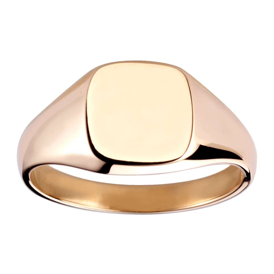 Cushion Gold Signet Ring - Extra Small - Robert Anthony Jewellers, Edinburgh