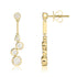18ct Yellow Gold Diamond Bubble Drop Earrings - Robert Anthony Jewellers, Edinburgh