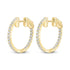 18ct Yellow Gold Full Diamond Hoop Earrings - Robert Anthony Jewellers, Edinburgh