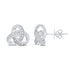 18ct White Gold Diamond Knot Stud Earrings - Robert Anthony Jewellers, Edinburgh