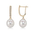 18ct Yellow Gold, Diamond Hoop & Pearl Drop Earrings - Robert Anthony Jewellers, Edinburgh