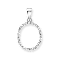 9ct. White Gold Diamond Alphabet Letter Initial - Robert Anthony Jewellers, Edinburgh