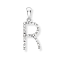 9ct. White Gold Diamond Alphabet Letter Initial - Robert Anthony Jewellers, Edinburgh