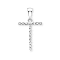 9ct. White Gold Diamond Alphabet Letter Initial - Robert Anthony Jewellers, Edinburgh