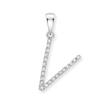 9ct. White Gold Diamond Alphabet Letter Initial - Robert Anthony Jewellers, Edinburgh