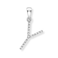 9ct. White Gold Diamond Alphabet Letter Initial - Robert Anthony Jewellers, Edinburgh