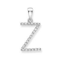 9ct. White Gold Diamond Alphabet Letter Initial - Robert Anthony Jewellers, Edinburgh