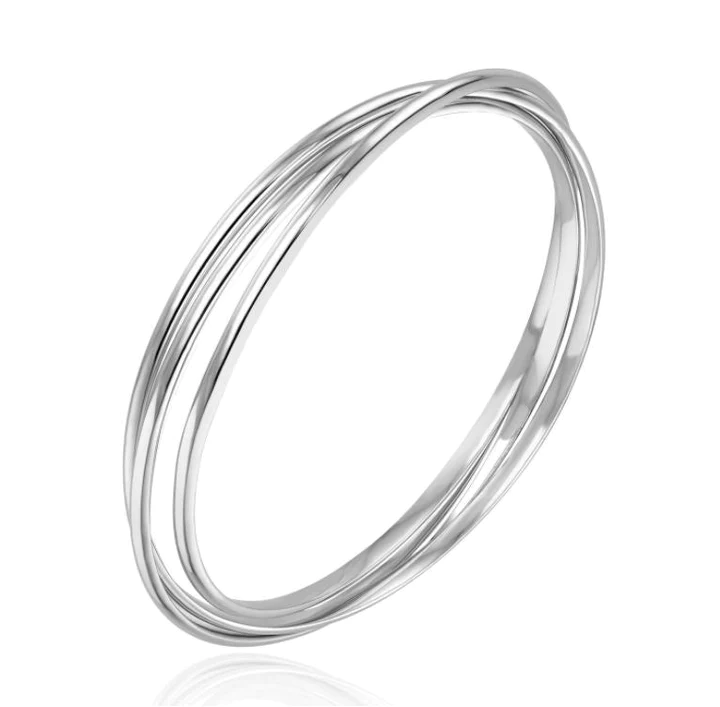 9CT Gold Solid Russian Bangle - Robert Anthony Jewellers, Edinburgh