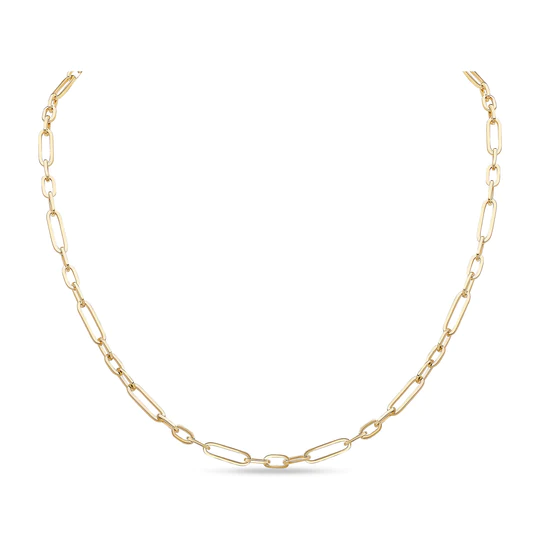 9CT Yellow Gold Handmade 4mm Paperchain Chain - Robert Anthony Jewellers, Edinburgh