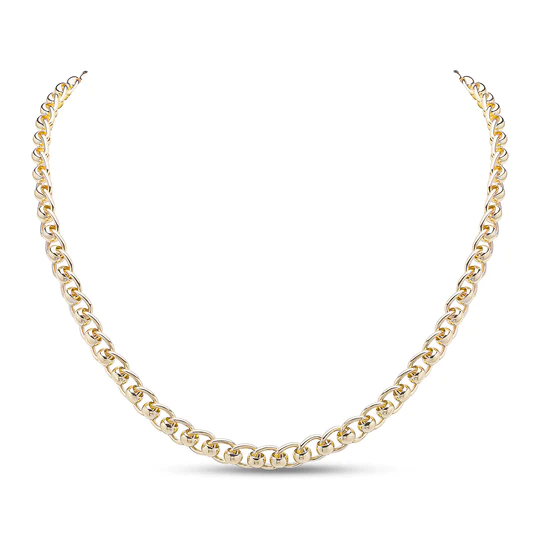 9CT Yellow Gold Handmade 6.8mm Rollerball Chain - Robert Anthony Jewellers, Edinburgh