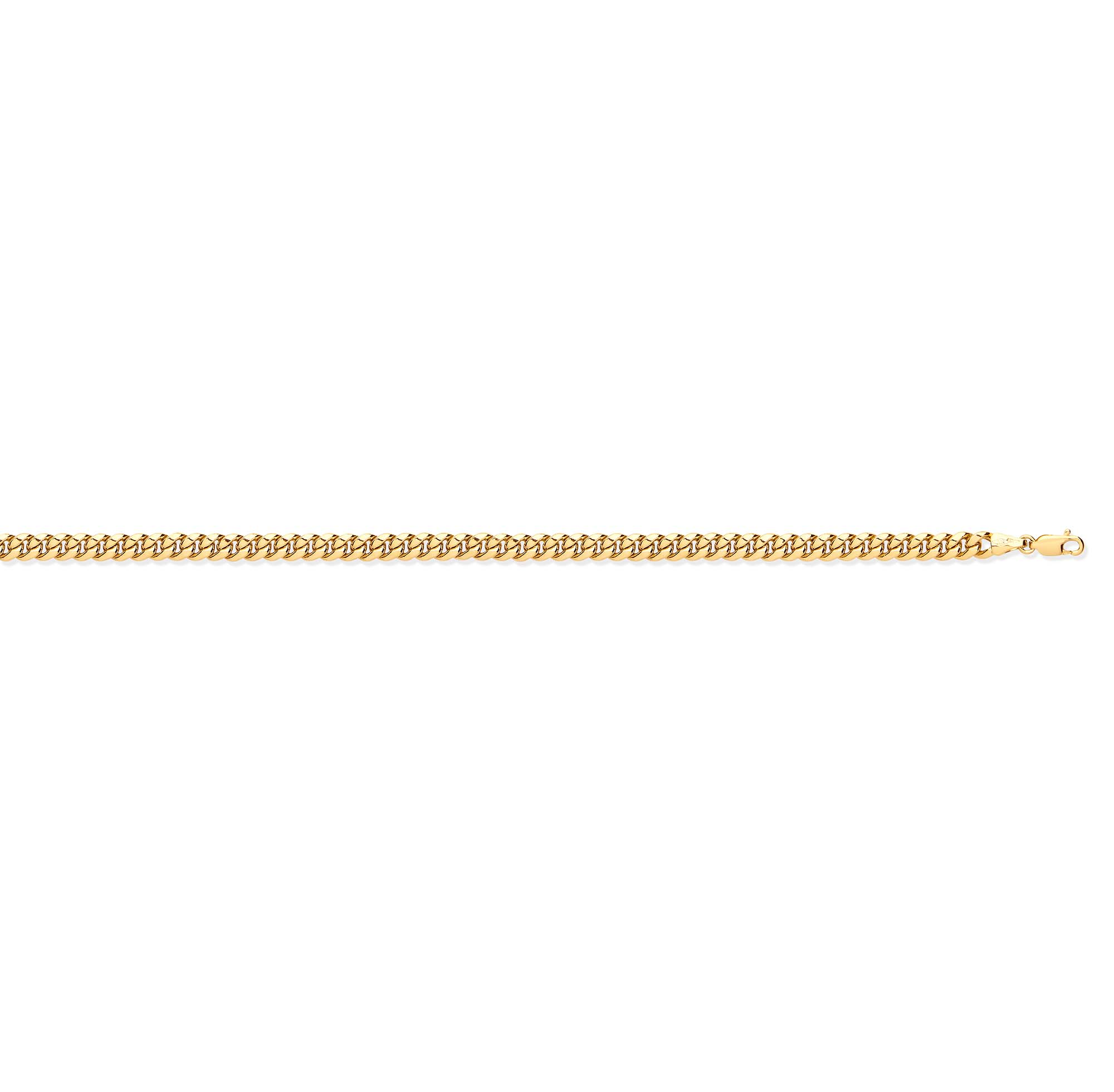 9ct Gold Hollow Domed Curb Chain