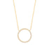 9ct Gold Circle of Life CZ Pendant with Chain - Robert Anthony Jewellers, Edinburgh