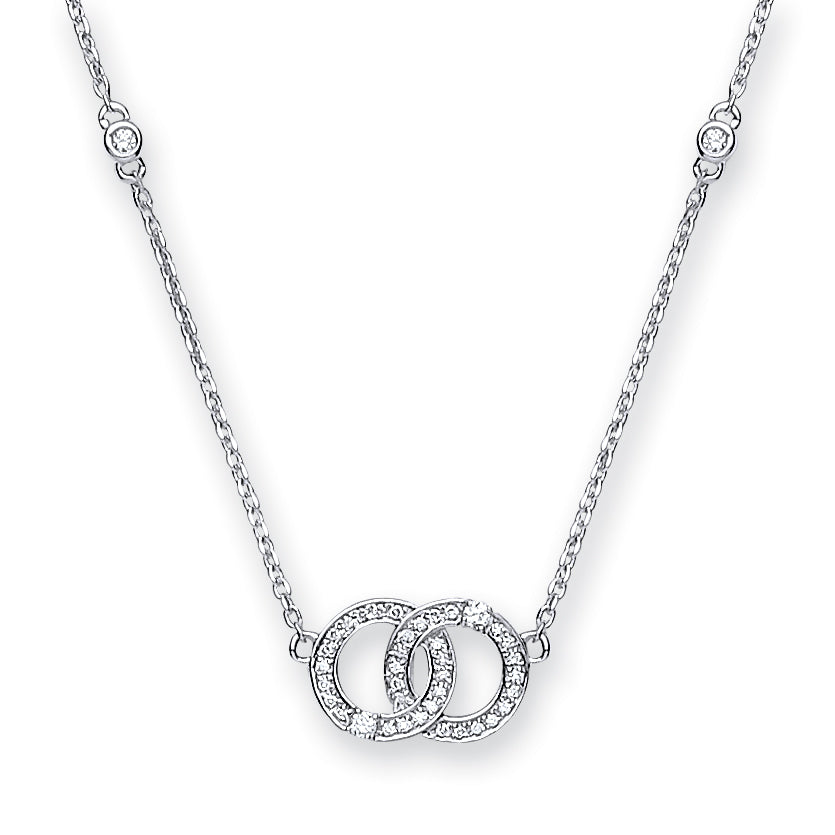 9ct White Gold Diamond Necklace - Robert Anthony Jewellers, Edinburgh