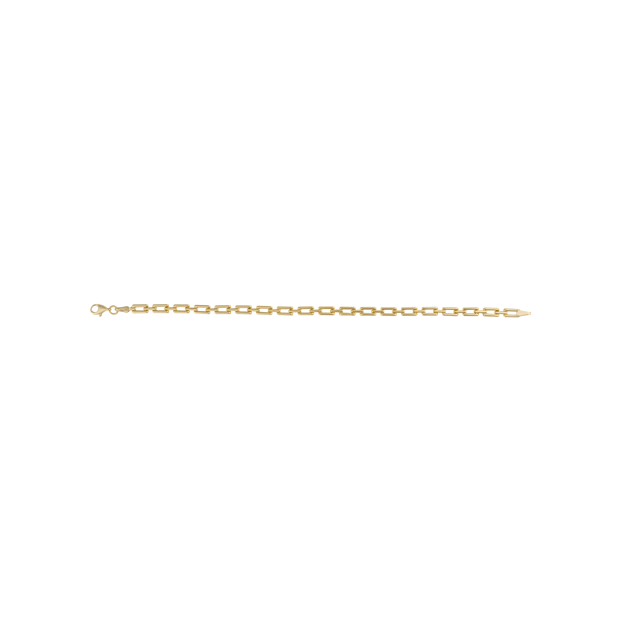 Rectangle Link Bracelet in 9ct Yellow Gold - Robert Anthony Jewellers, Edinburgh