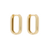 U Shape Hoop Earrings in 9ct Yellow Gold - Robert Anthony Jewellers, Edinburgh