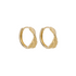 Leaf Twist Hoop Earrings in 9ct Yellow Gold - Robert Anthony Jewellers, Edinburgh