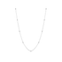 Station Ball Chain Necklace in 9ct White Gold - Robert Anthony Jewellers, Edinburgh