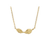 Twist Leaf Necklace in 9ct Yellow Gold - Robert Anthony Jewellers, Edinburgh
