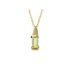 Elongated Green Peridot Pendant in 9ct Yellow Gold - Robert Anthony Jewellers, Edinburgh