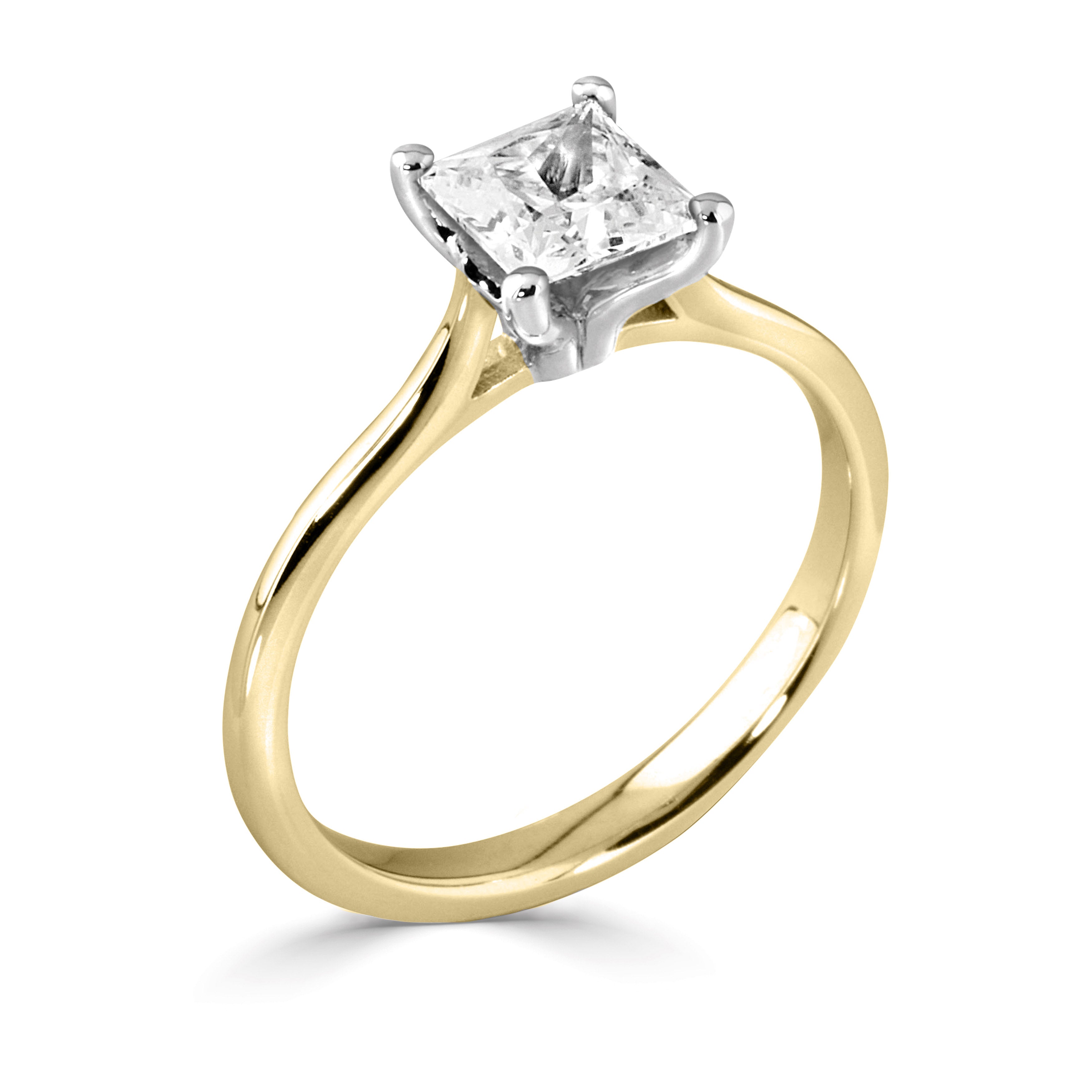 TUILIPI — 18CT Yellow and White Gold Princess Cut Lab Grown Diamond 0.55ct - Robert Anthony Jewellers, Edinburgh