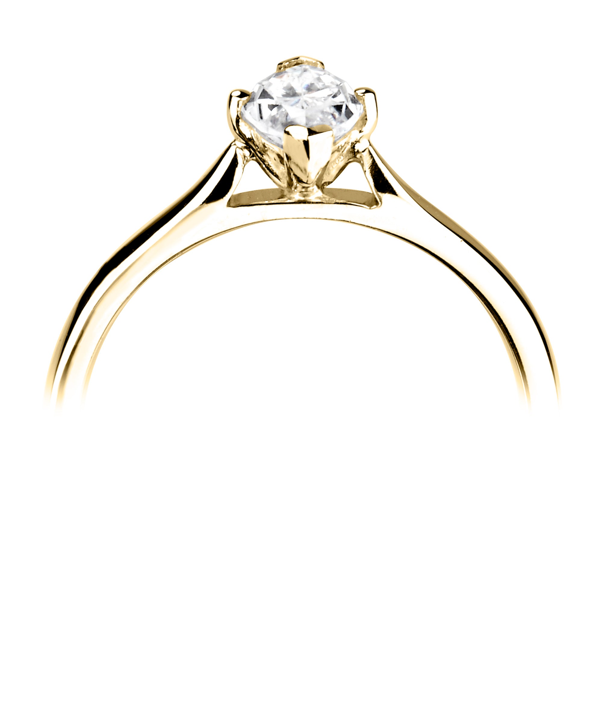 18CT Yellow Gold Marquise Lab Grown Diamond Solitaire Ring 1ct - Robert Anthony Jewellers, Edinburgh