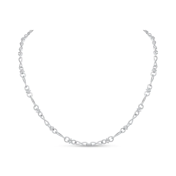 Silver Handmade 5.5mm Infinity Knot Chain - Robert Anthony Jewellers, Edinburgh