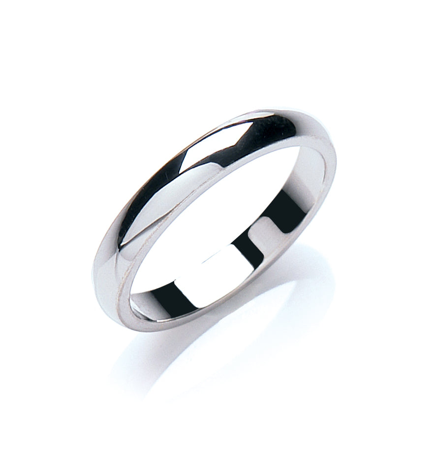 3mm Classic 9ct D-Shaped Wedding Band - Robert Anthony Jewellers, Edinburgh