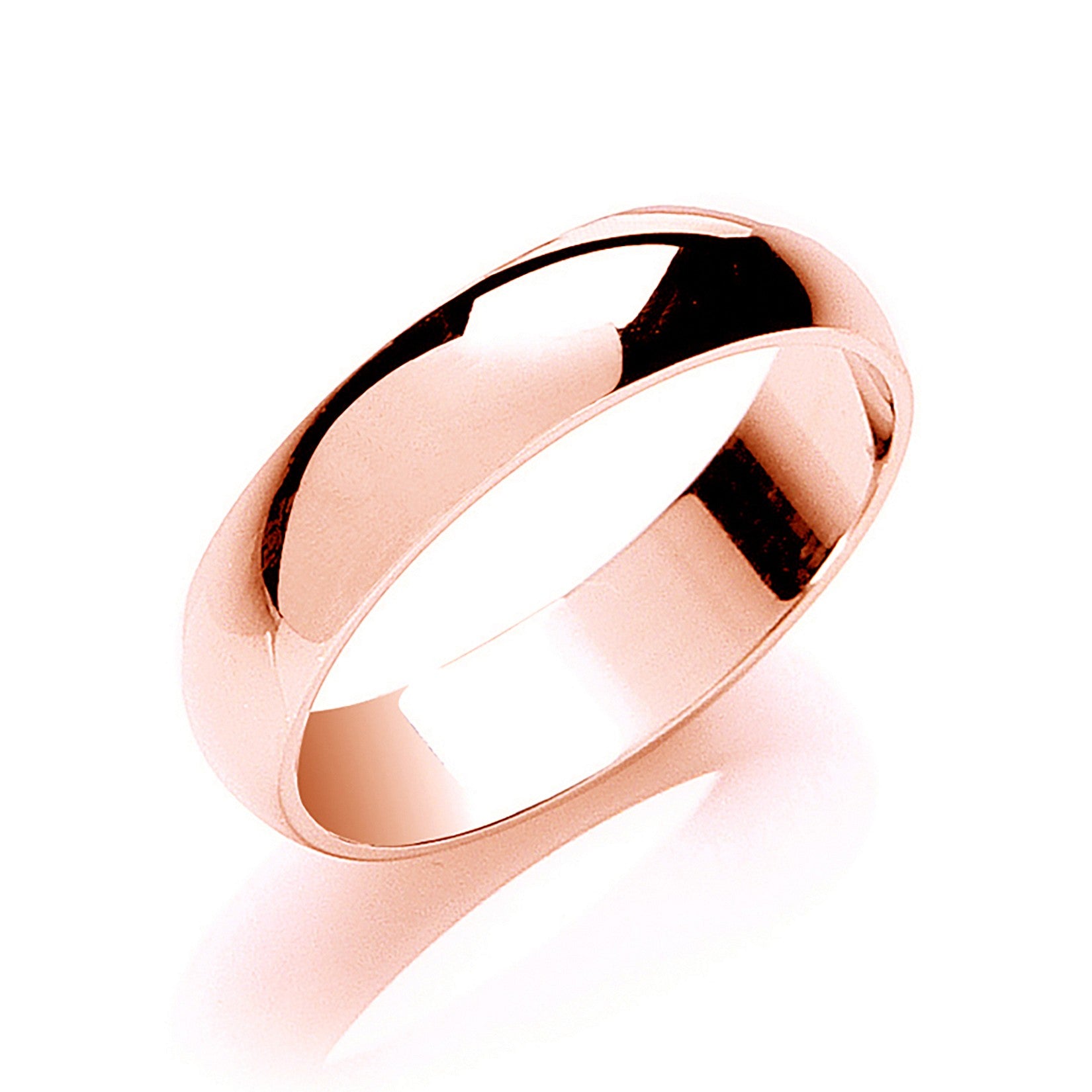 5mm Classic 9ct D-Shaped Wedding Band - Robert Anthony Jewellers, Edinburgh