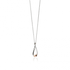 Fiorelli Silver and Rose Folded Pendant - Robert Anthony Jewellers, Edinburgh