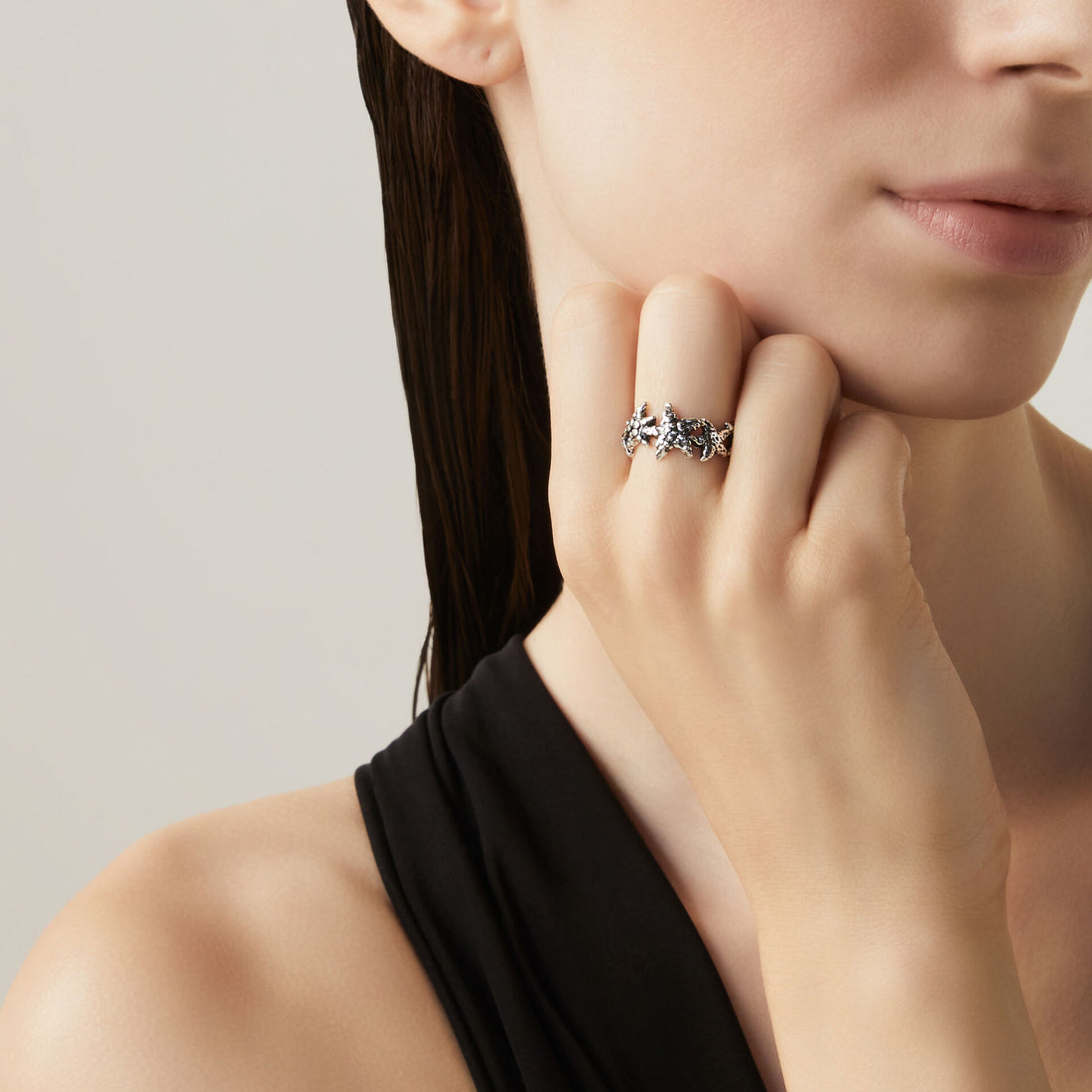 Giovanni Raspini Silver Starfish Ring - Robert Anthony Jewellers, Edinburgh