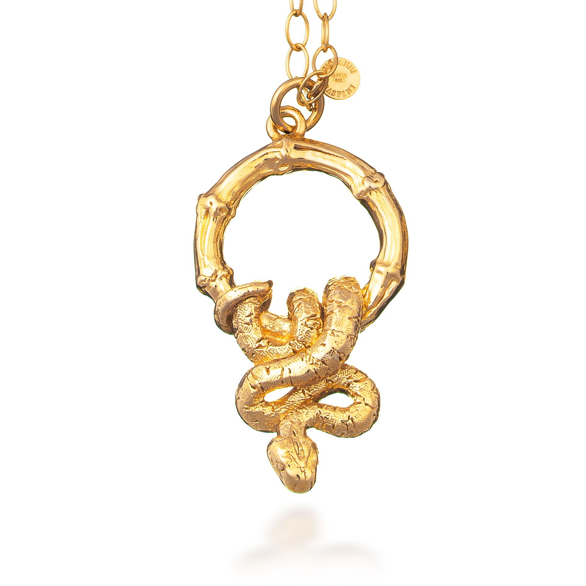 Giovanni Raspini Snake And Bamboo Pendant Necklace - Robert Anthony Jewellers, Edinburgh