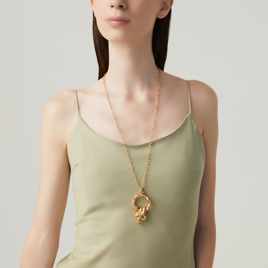 Giovanni Raspini Snake And Bamboo Pendant Necklace - Robert Anthony Jewellers, Edinburgh