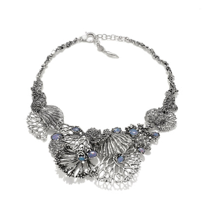 Giovanni Raspini Silver and Opal Nautilus Necklace - Robert Anthony Jewellers, Edinburgh