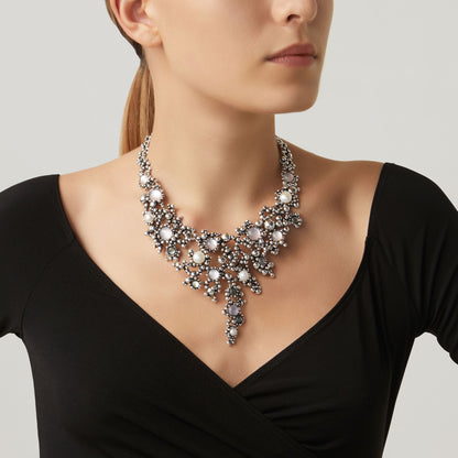 Giovanni Raspini Silver and Pearl Sunrise Necklace - Robert Anthony Jewellers, Edinburgh