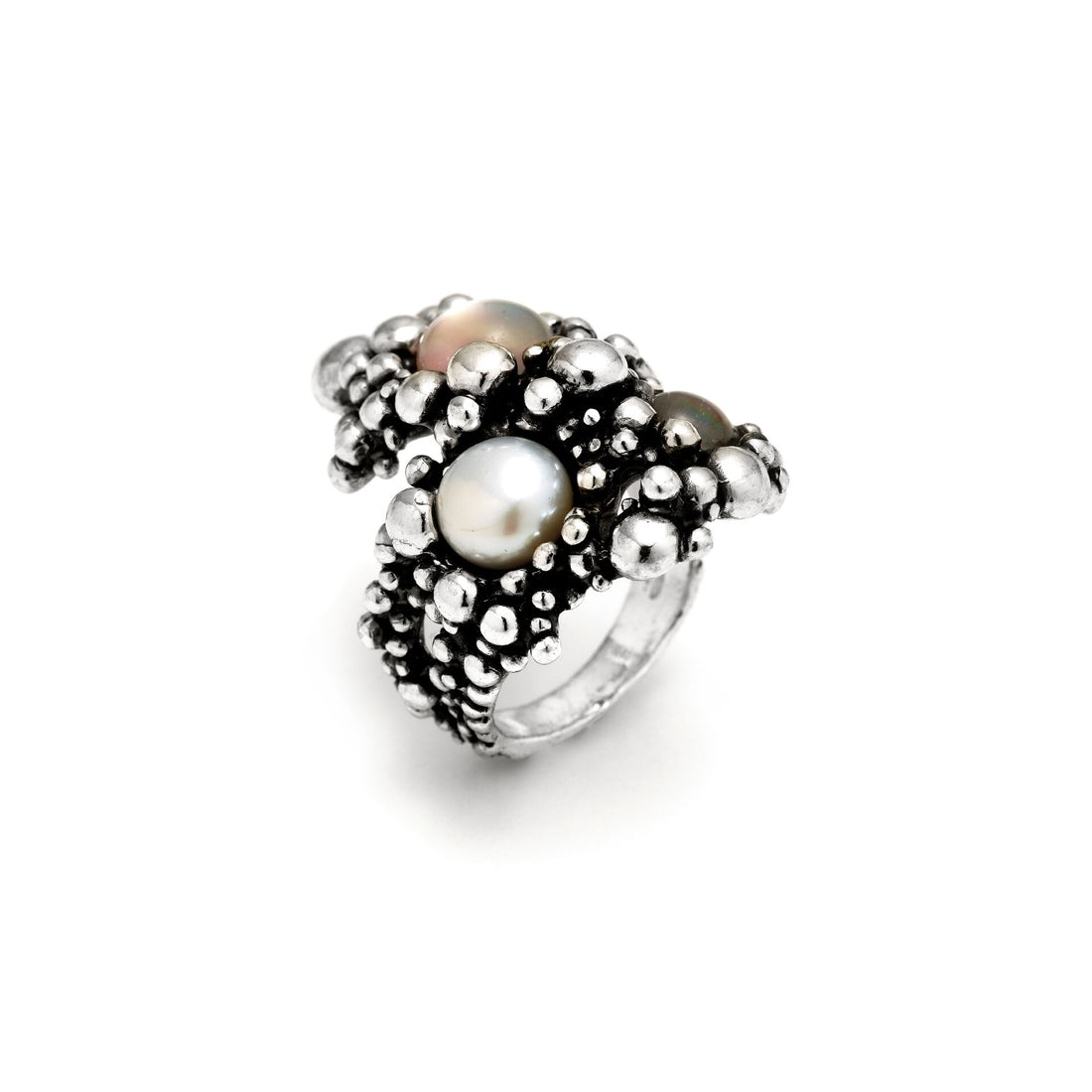 Giovanni Raspini Silver Sunrise Ring - Robert Anthony Jewellers, Edinburgh