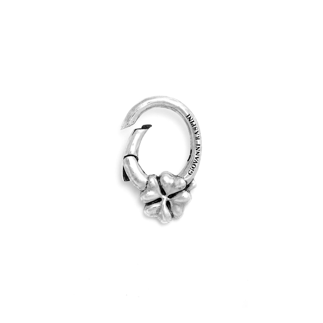 Giovanni Raspini Silver Four-Leaf Clover Key Ring - Robert Anthony Jewellers, Edinburgh