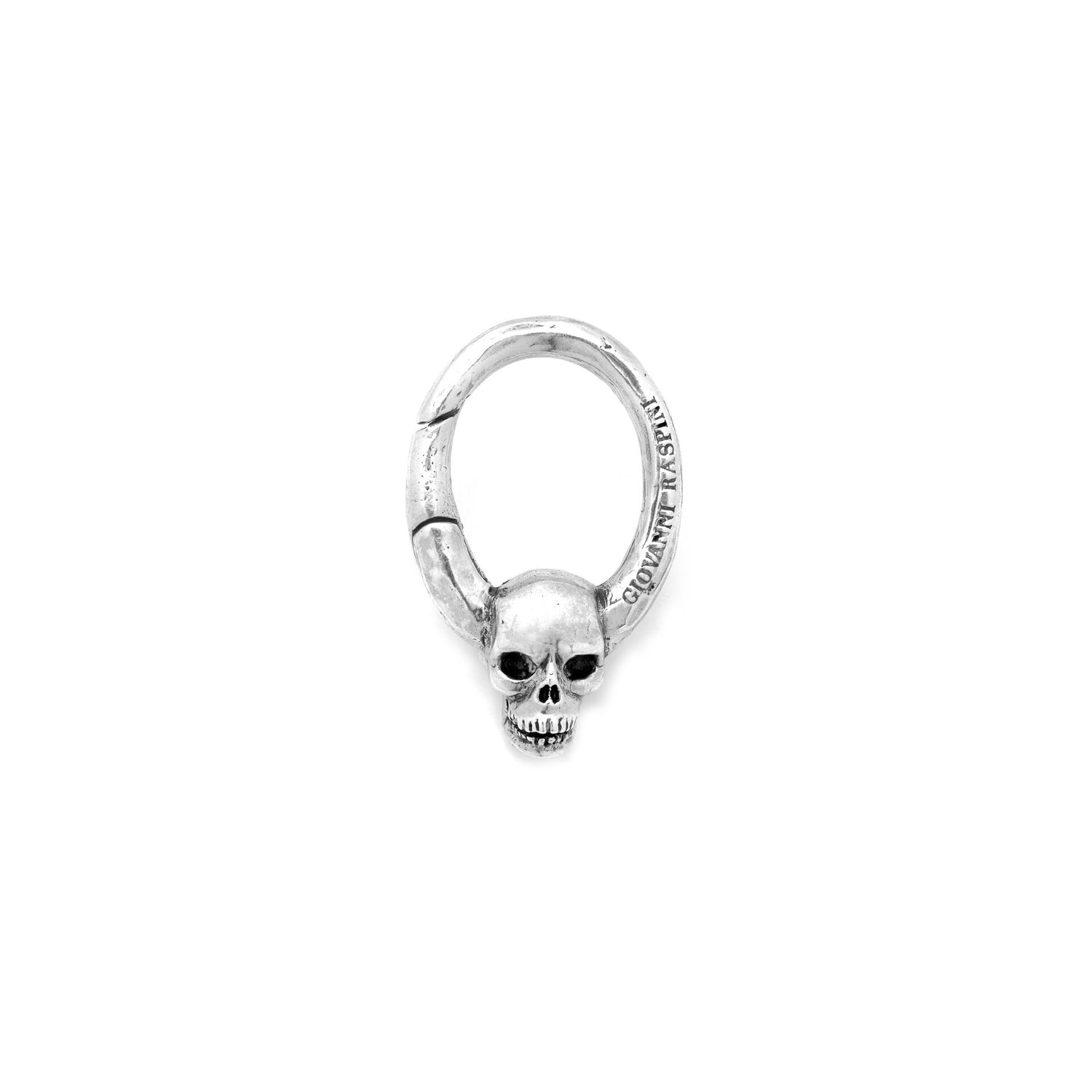 Giovanni Raspini Silver Skull Key Ring - Robert Anthony Jewellers, Edinburgh