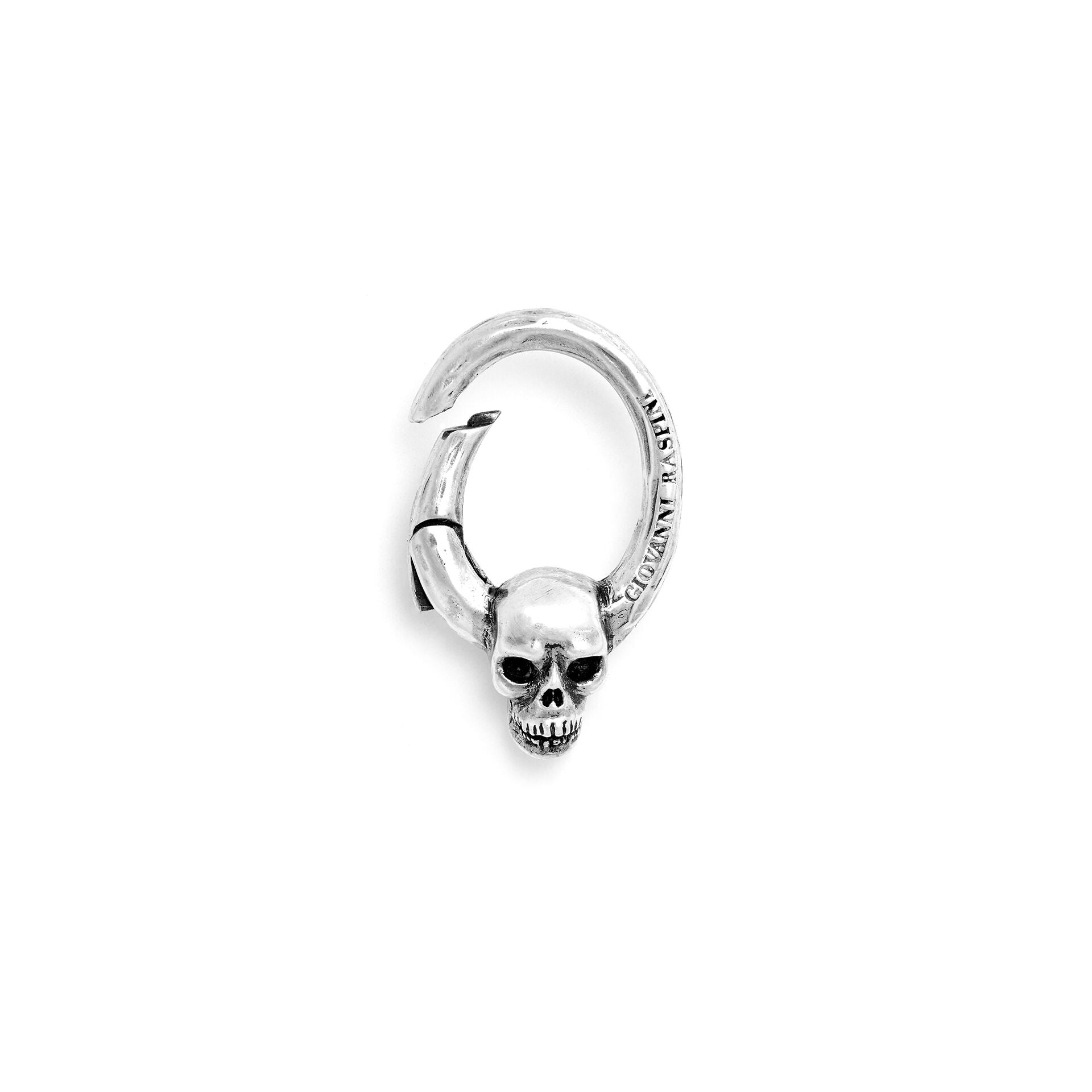 Giovanni Raspini Silver Skull Key Ring - Robert Anthony Jewellers, Edinburgh