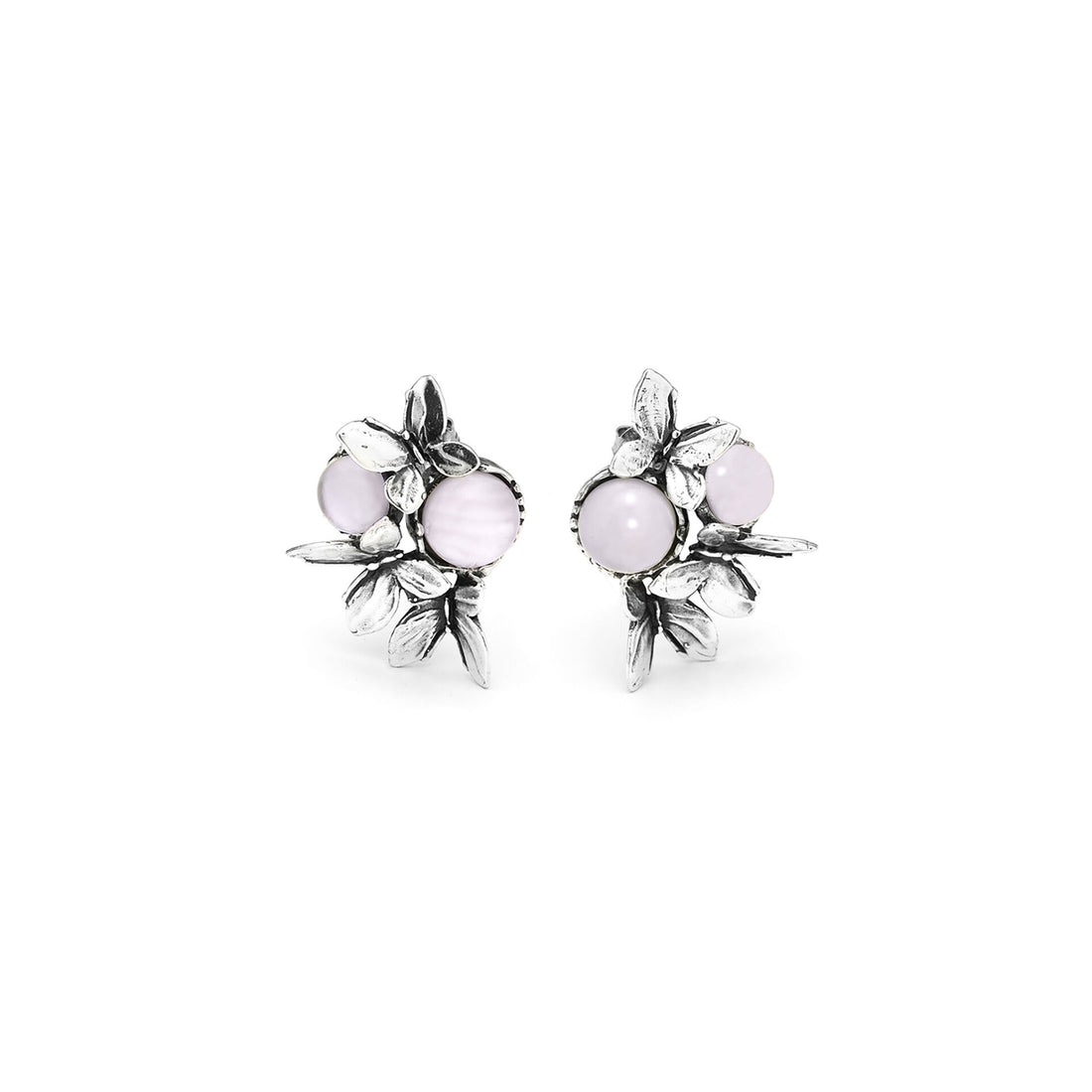 Giovanni Raspini Silver Pink Butterfly Earrings - Robert Anthony Jewellers, Edinburgh