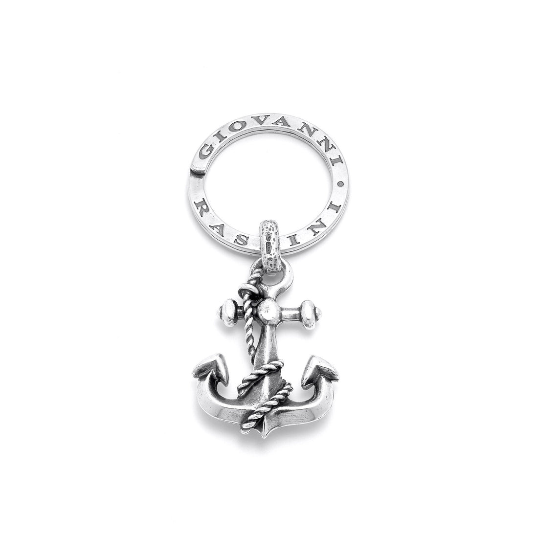 Giovanni Raspini Silver Anchor Key Ring - Robert Anthony Jewellers, Edinburgh