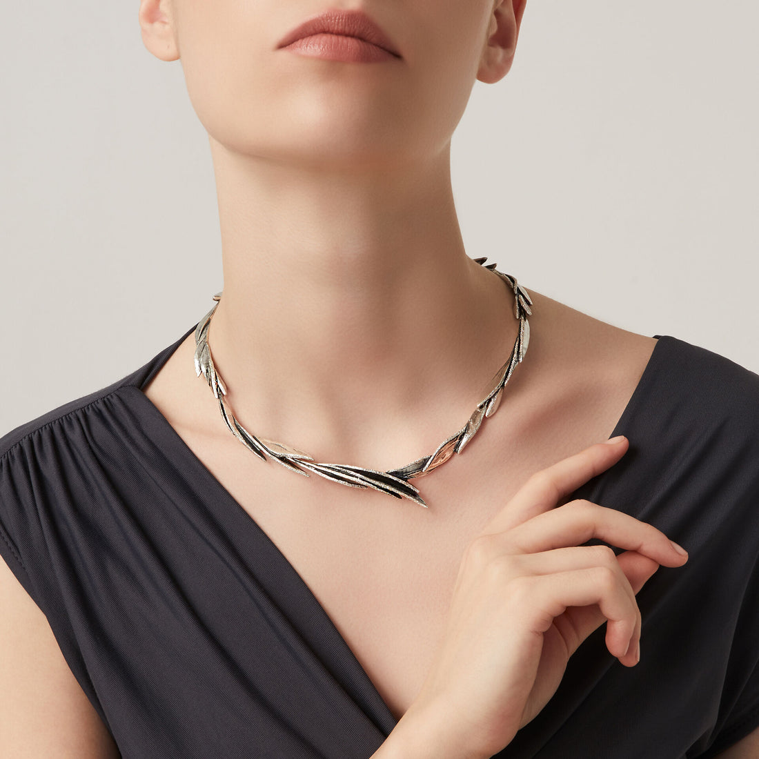 Giovanni Raspini Silver Daphne Necklace - Robert Anthony Jewellers, Edinburgh